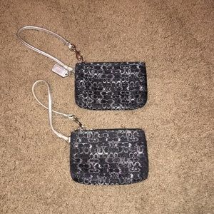 Two Black Wristlet Purses!